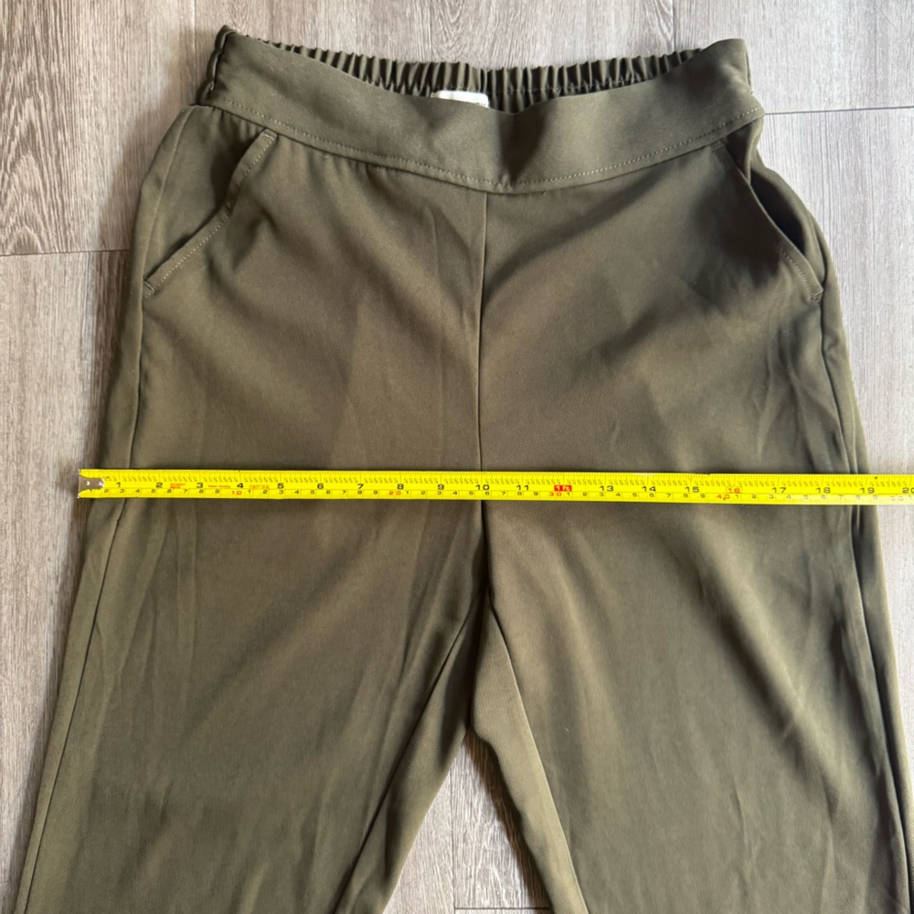 Max Studio Olive Green Pull On Comfortable Elastic Waist - Picture 3 of 10